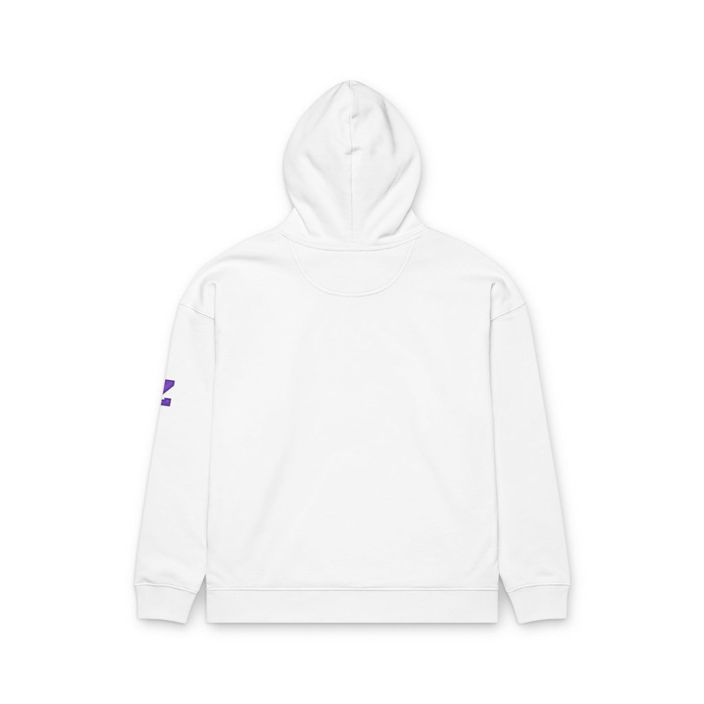 Zetsu Star Logo Hoodie — Minimal Purple Graphic Organic Relaxed Hoodie
