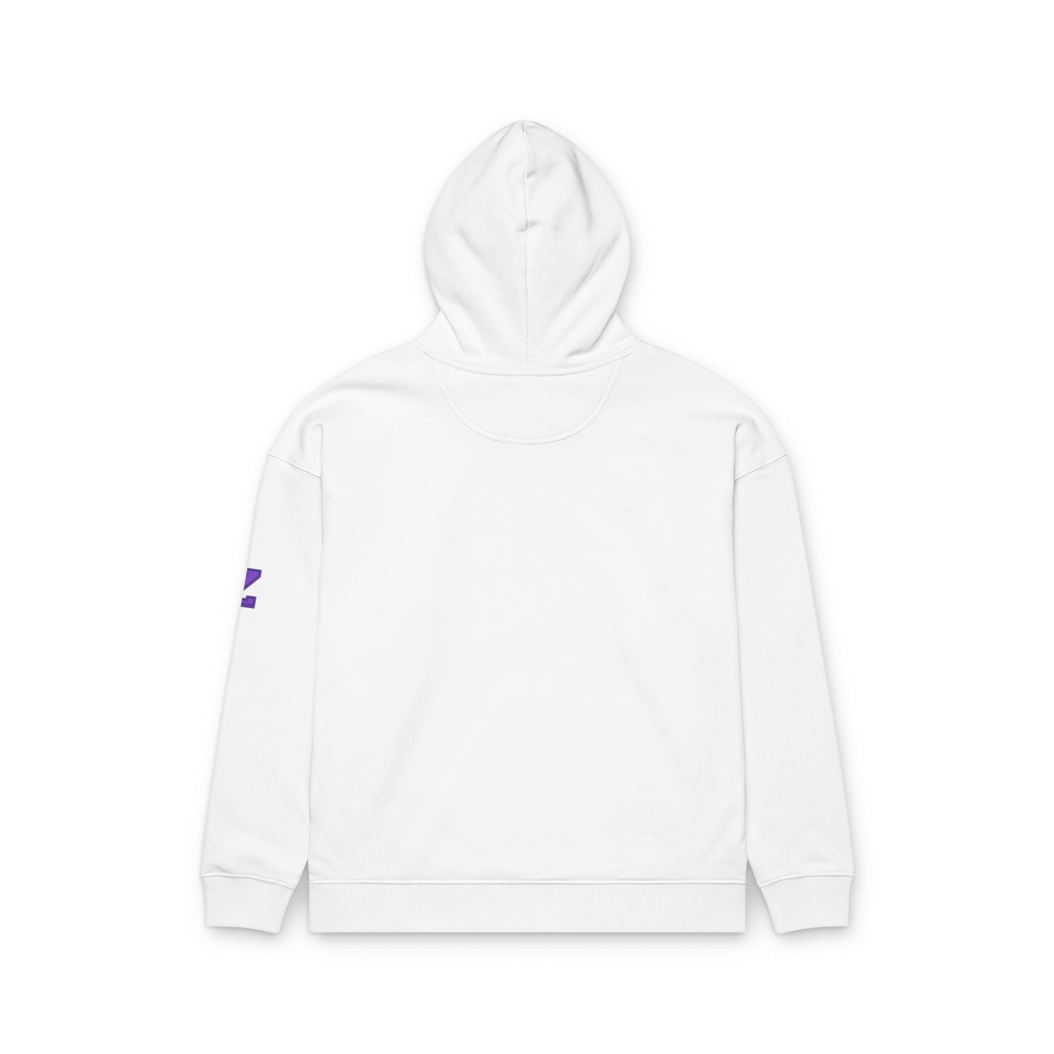 Zetsu Star Logo Hoodie — Minimal Purple Graphic Organic Relaxed Hoodie
