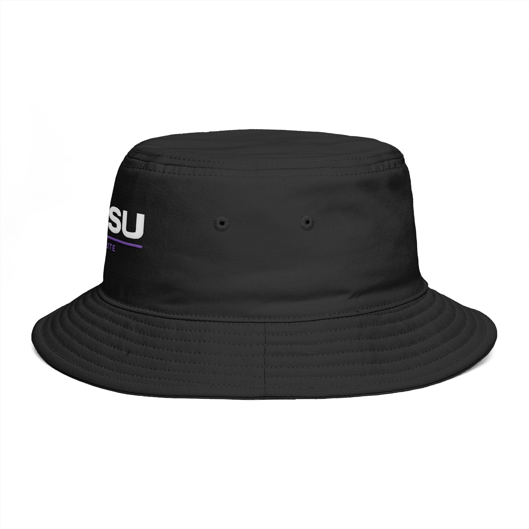 ZETSU Absolute Embroidered Bucket Hat — Black Streetwear Sun Hat