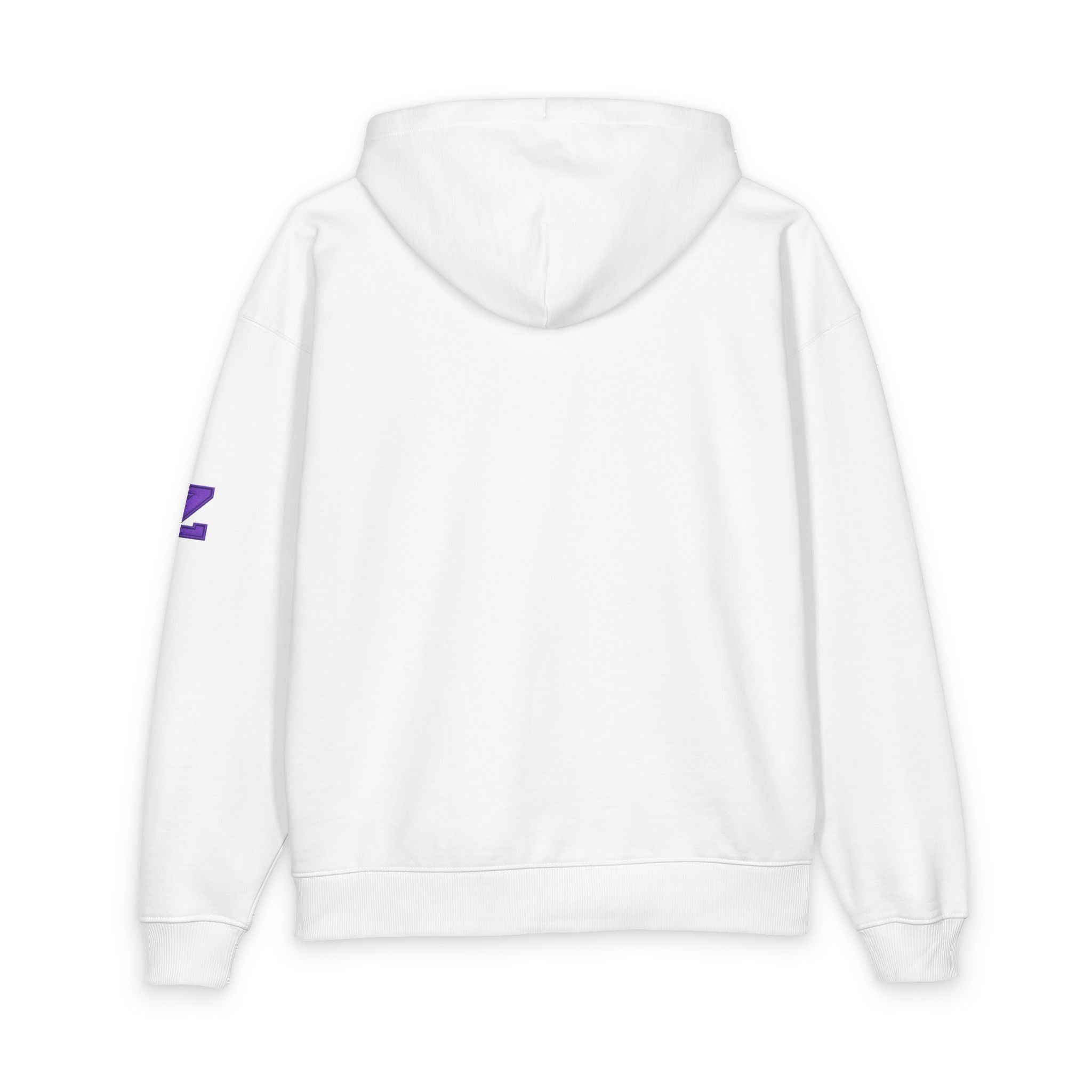 Zetsu Star Logo Hoodie — Minimal Purple Graphic Organic Relaxed Hoodie